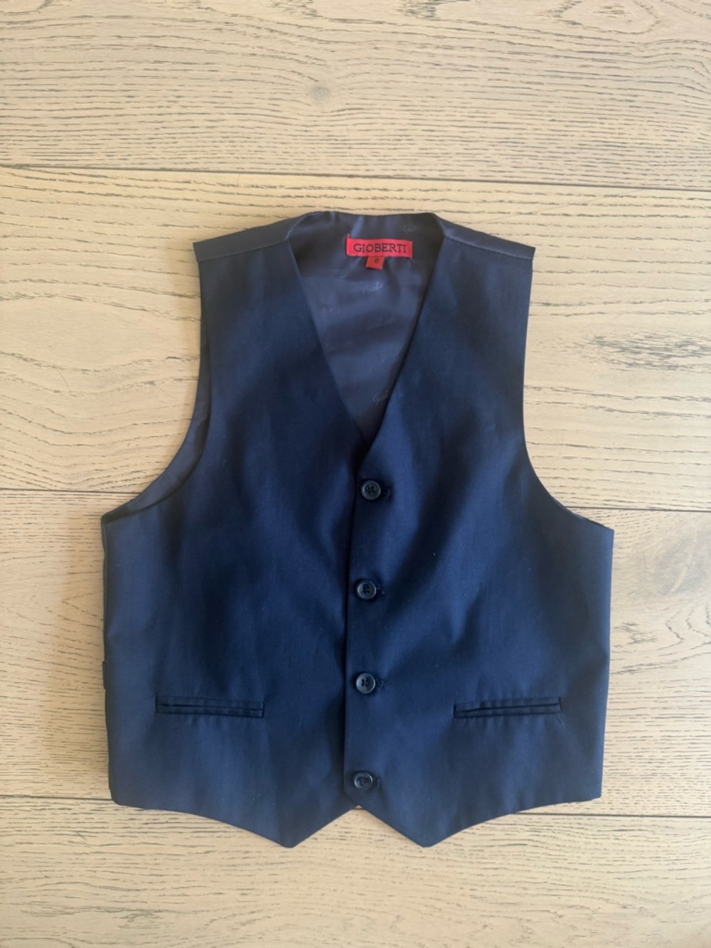 Gioberti Boys' Navy Dress Vest
